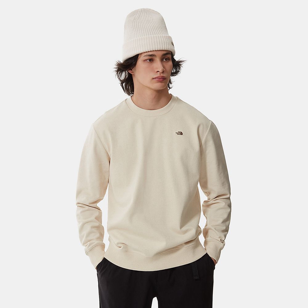 The North Face Sweater Mens Australia - The North Face Scrap Graphic Beige (GVX-198537)